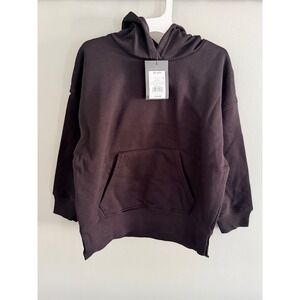 All in Motion Kids Black Pullover Hoodie Sweatshirt NWT XS 4-5